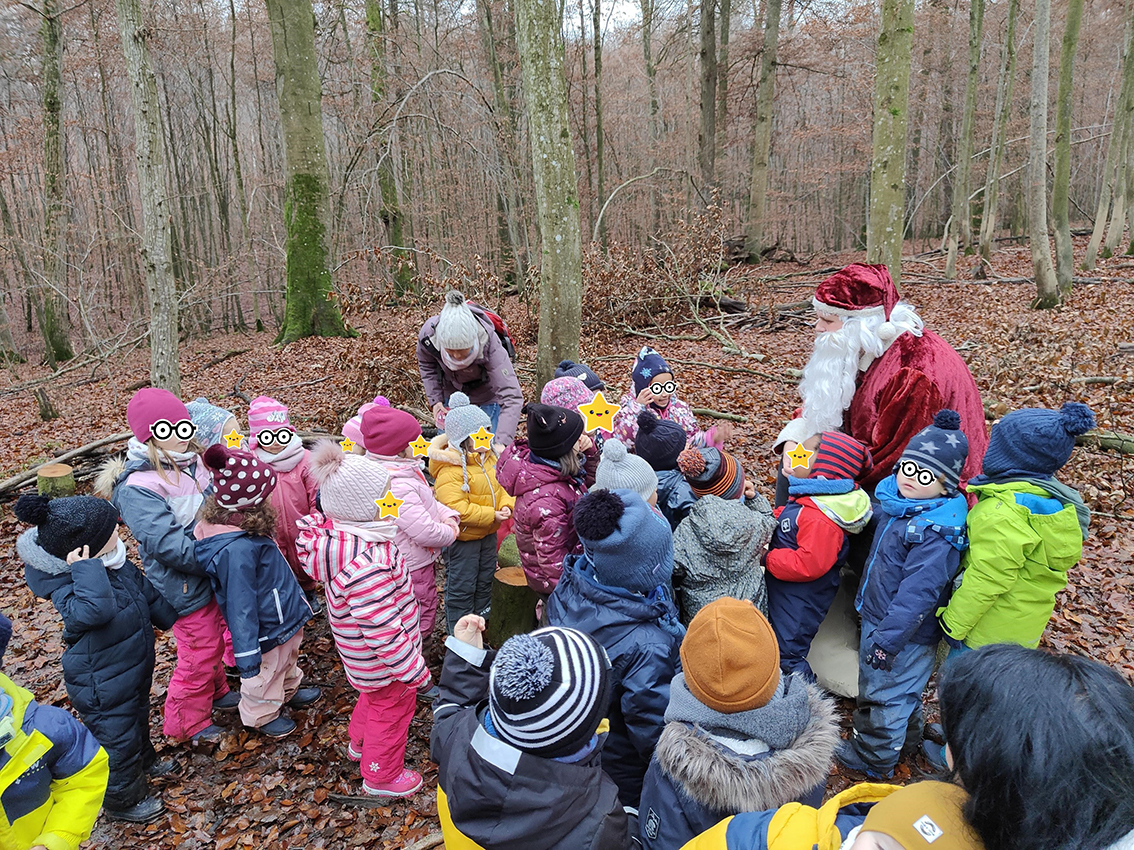 Nikolausfeier im Wald