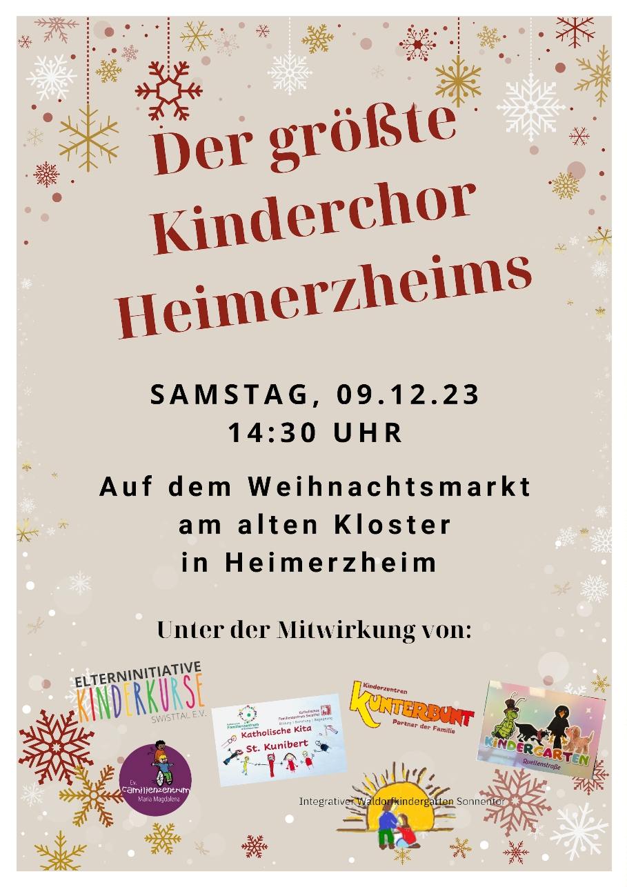 Einladung zum größten Kinderchor von Heimerzheim
